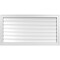 Ekena Millwork Vertical Surface Mount PVC Gable Vent: Functional, w/ 2"W x 1-1/2"P Brickmould Frame, 42"W x 22"H GVPVE42X2202SF - alternate 1